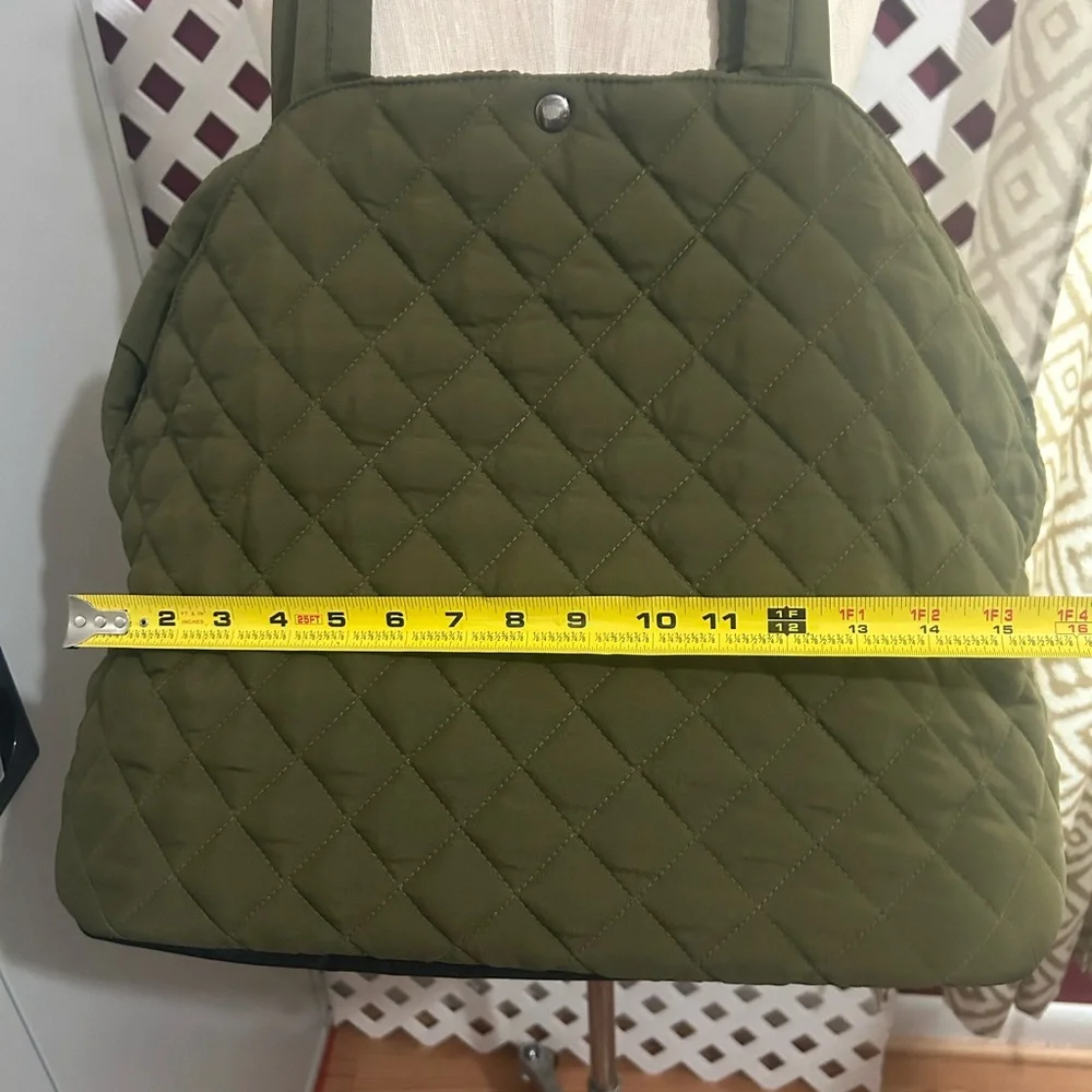 pet carrier Olive Quilted Fabric New with out tag